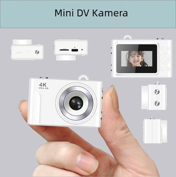 4K zsebkamera képstabilizálással, vízálló, 0,96 hüvelykes LCD-kijelző, microSD tárhely, videófelvétel és fénykép készítés