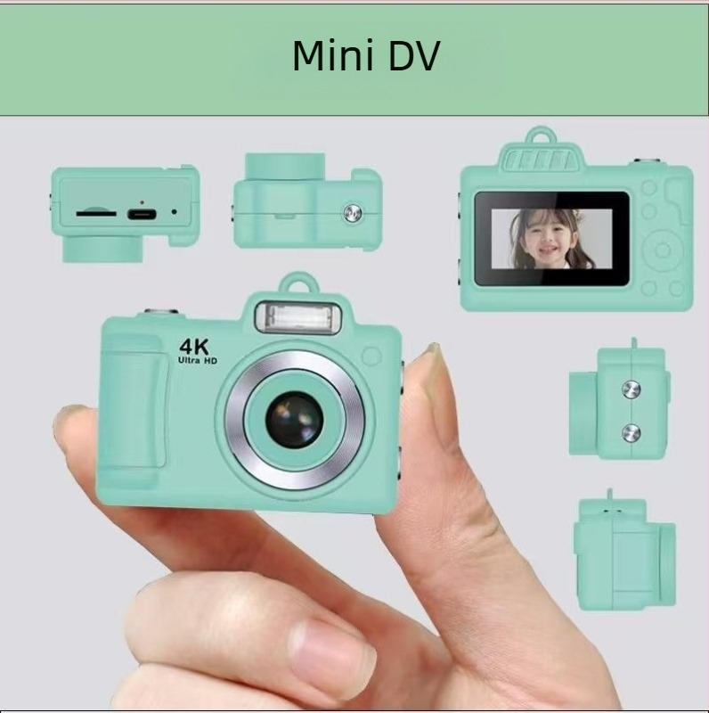 4K zsebkamera képstabilizálással, vízálló, 0,96 hüvelykes LCD-kijelző, microSD tárhely, videófelvétel és fénykép készítés