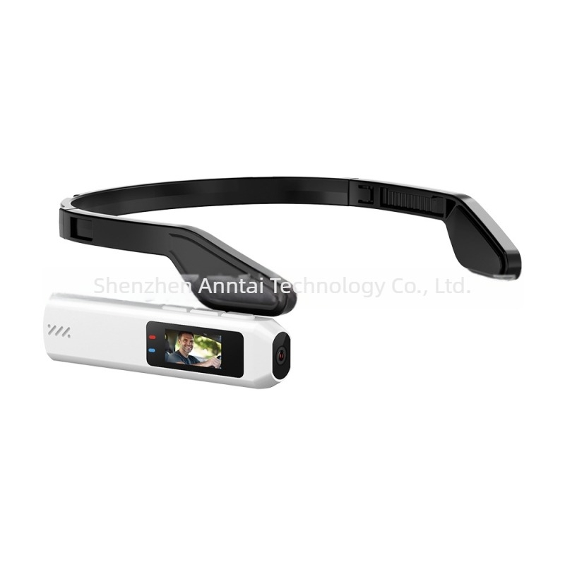 Anitech Q111 fejre szerelhető akciókamera – 2.7K/1080p/720p videó, 0.96'' LCD, ABS ház, 60 perces akkumulátor-üzemidő, tárhely akár 128 GB
