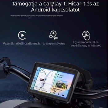Motorkerékpár elő- és hátsó 2K duál felvételes dash kamera, 160° látószög, ciklikus felvétel, TF-kártya 256 GB-ig, 9–24V tápegység