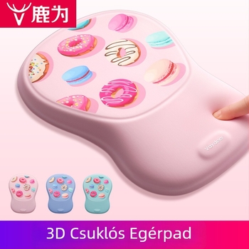 Szilikonból készült csuklópad, dupla oldalú, csúszásmentes, kopásálló, könnyen tisztítható - irodai egérpad