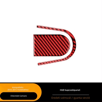 Szénszálas HUD kapcsoló díszítő matrica Chevrolet Camaro 2010-2015-ig | AKLW, testreszabható