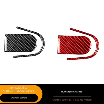 Szénszálas HUD kapcsoló díszítő matrica Chevrolet Camaro 2010-2015-ig | AKLW, testreszabható