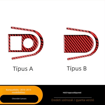 Szénszálas HUD kapcsoló díszítő matrica Chevrolet Camaro 2010-2015-ig | AKLW, testreszabható