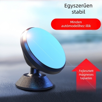 DESNAI Autós telefon-tartó mágneses, 360° forgás, ötvözet anyagból, modell: pohár alakú telefon-tartó bőrmintával