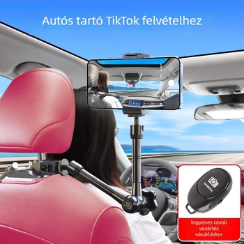 Univerzális többfunkciós autós telefontartó és kamera tartó, fejrészt rögzíthető