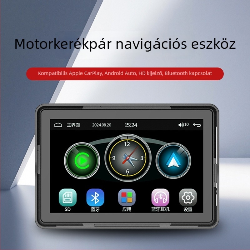 Motorkerékpár dash cam 360° nézet, 2,0 MP szenzor, TF-kártya támogatás 64 GB-ig, 1600x600 felbontás, elülső felszerelés motorkerékpáron