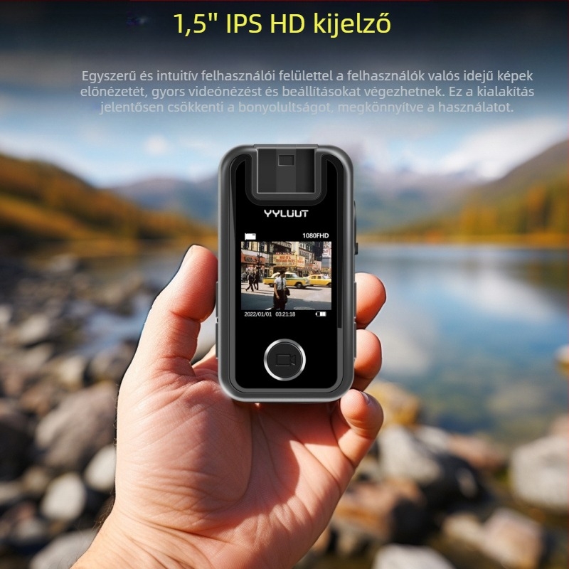 Motorkerékpár dash cam L9 – 140° látószög, 800 000 képpont, SD-kártya támogatás 64 GB-ig, vízálló, HD stabilizáció