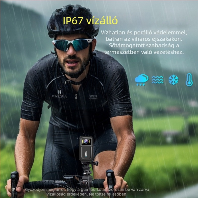 Motorkerékpár dash cam L9 – 140° látószög, 800 000 képpont, SD-kártya támogatás 64 GB-ig, vízálló, HD stabilizáció