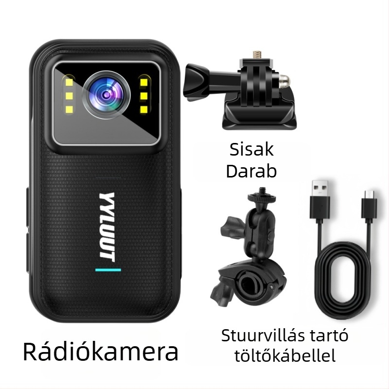 Motorkerékpár dash cam L9 – 140° látószög, 800 000 képpont, SD-kártya támogatás 64 GB-ig, vízálló, HD stabilizáció