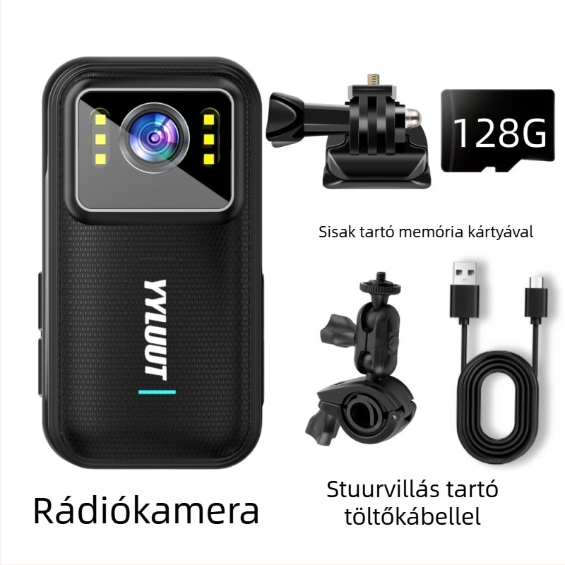 Motorkerékpár dash cam L9 – 140° látószög, 800 000 képpont, SD-kártya támogatás 64 GB-ig, vízálló, HD stabilizáció