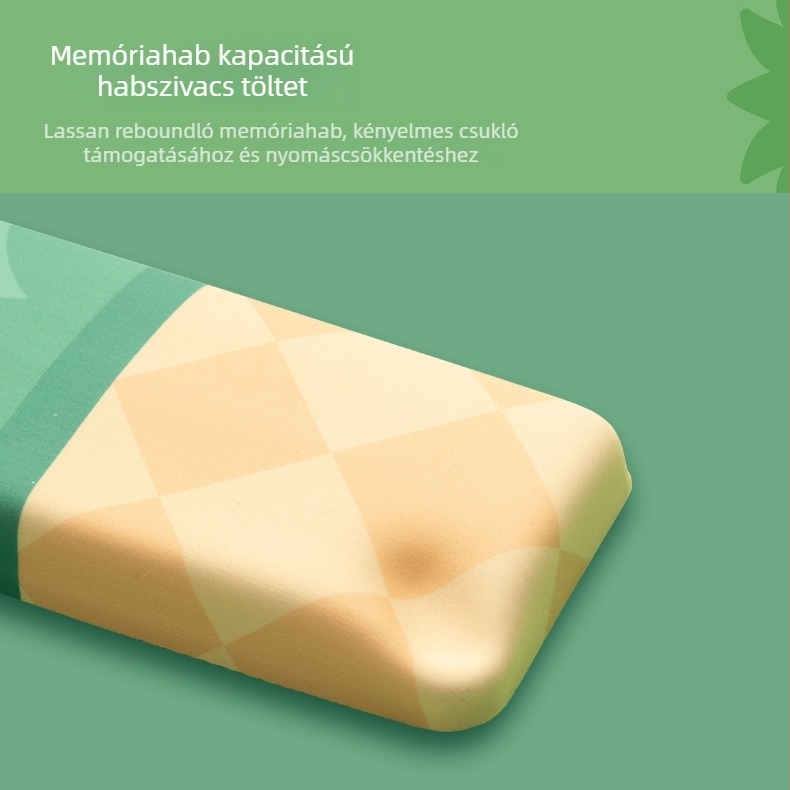Little Bear Hall memória-pamut csuklópárna billentyűzethez – kis párna, csukló-támasz, egyoldalas, japán egyszerű stílus, hőtranszfer
