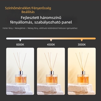 Kompakt stúdió fotoboks LED-es világítással, modell B40, háttérpapír mellékelve, súly 2 kg