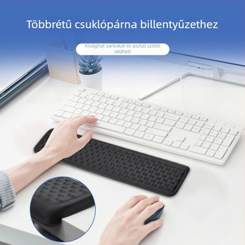 Könyöktámasz és csuklótámasz egérpad – kétoldalas, textil+hab, csúszásmentes, hőtranszfer nyomás, OEM testreszabás