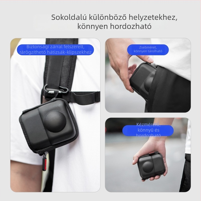 Védőtok DJI Osmo 360 panoráma kamera számára, kompakt korpusz, ütésálló