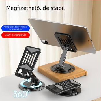 Telefonállvány – műanyag, asztali, összecsukható, kihúzható tabletatartó, Magic Bear