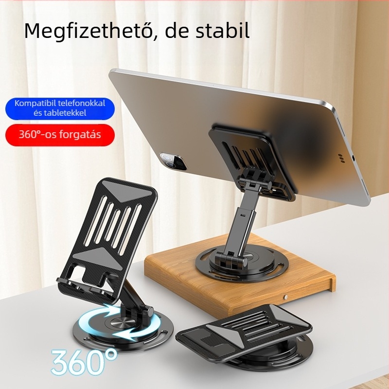 Telefonállvány – műanyag, asztali, összecsukható, kihúzható tabletatartó, Magic Bear