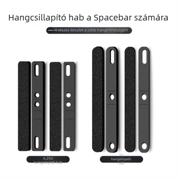 109 gombos numerikus billentyűzet, 6.25U7U spacebar, USB-C/USB csatlakozás, zajcsillapító gyapotból készült fedél