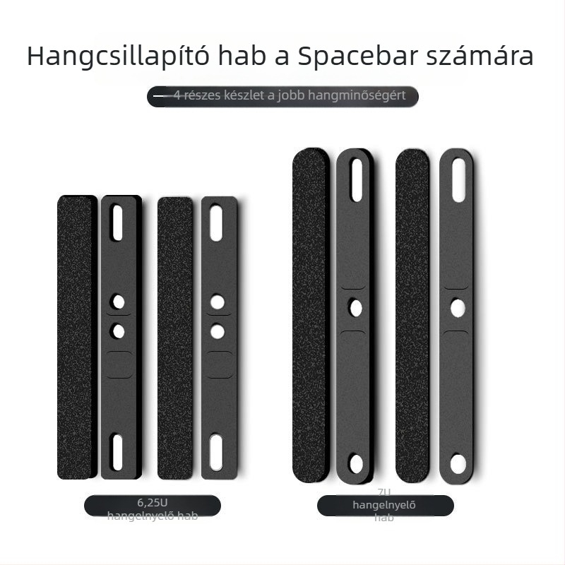 109 gombos numerikus billentyűzet, 6.25U7U spacebar, USB-C/USB csatlakozás, zajcsillapító gyapotból készült fedél