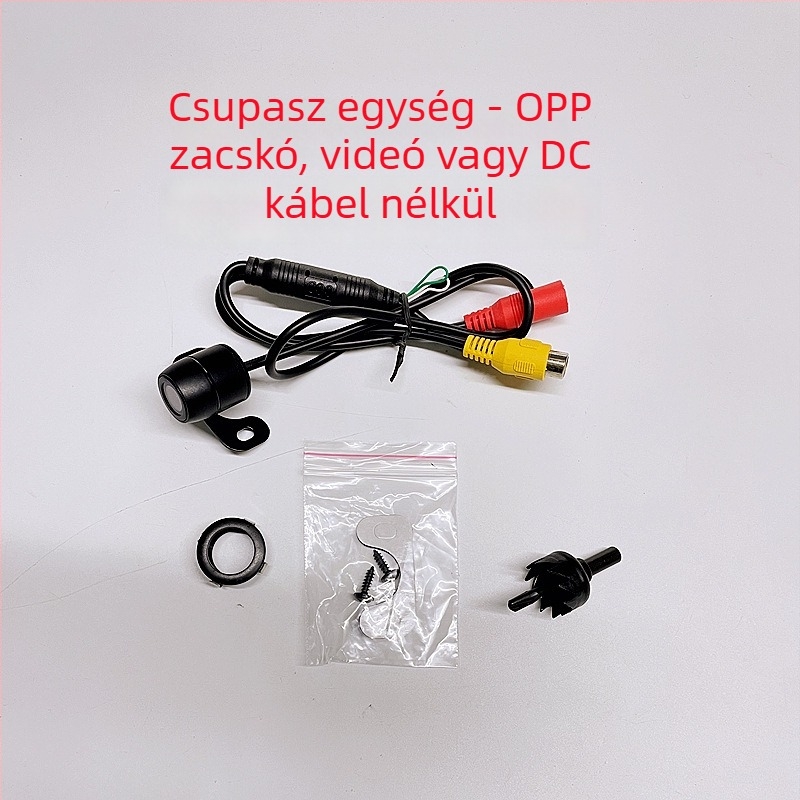 Elöl-hátul kettős célú visszapillantó kamera, 12V autókhoz, HD 18.5, felbontás 688x488, CVBS, 90°-os állítható