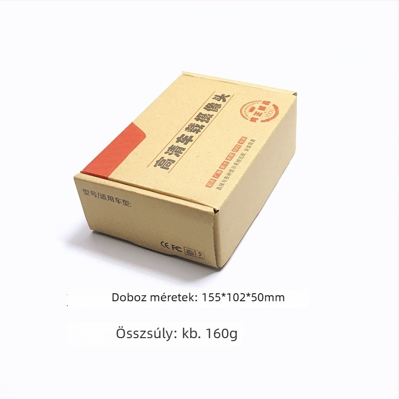 Elöl-hátul kettős célú visszapillantó kamera, 12V autókhoz, HD 18.5, felbontás 688x488, CVBS, 90°-os állítható