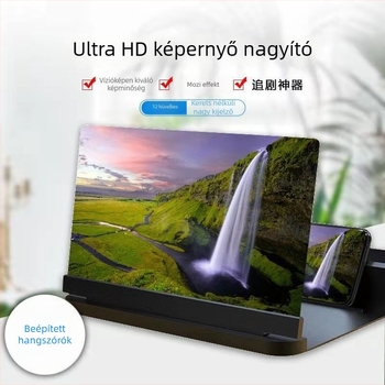 26X telefon tartó képernyő-nagyítóval, ABS, általános kompatibilitás