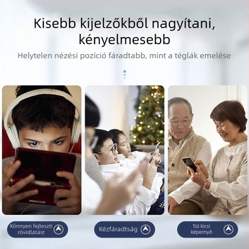 26X telefon tartó képernyő-nagyítóval, ABS, általános kompatibilitás