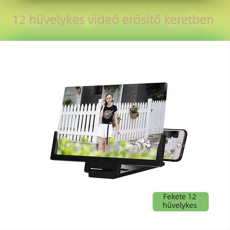 Dika Star HD 3D kijelző erősítő tartó mobiltelefonhoz, Lazy típus, modell F9, általános kompatibilitás, asztali használat, testreszabás támogatott