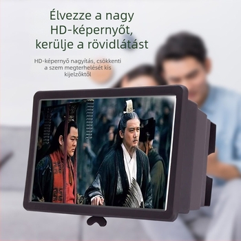SX képernyőnagyító tartó telefonhoz, műanyag, univerzális, testreszabás támogatott