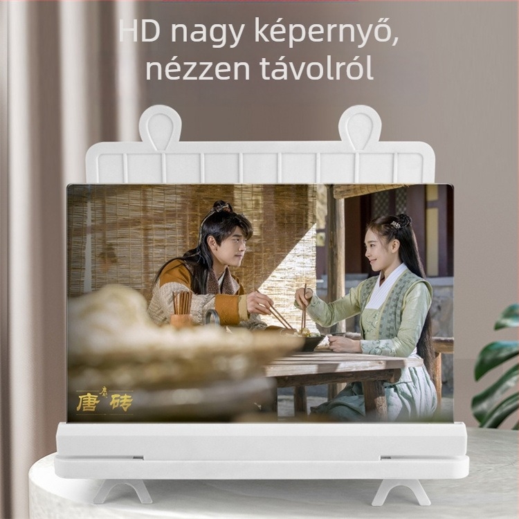 Telefonos képernyő-nagyító állvány, 3D HD, szemvédelem, rezgéscsillapítás