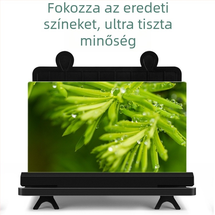 Telefonos képernyő-nagyító állvány, 3D HD, szemvédelem, rezgéscsillapítás