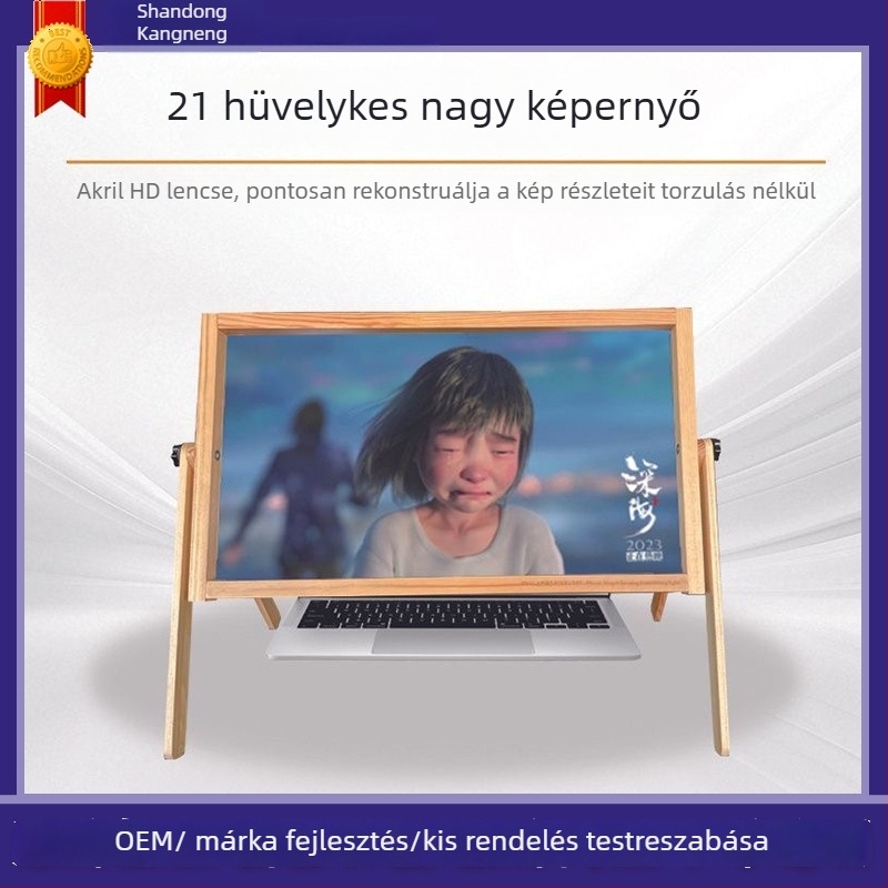 Asztali nagyító a számítógép képernyőhöz – 4x nagyítás, akril lencse, modell Dnf new style, Kang neng, testreszabható