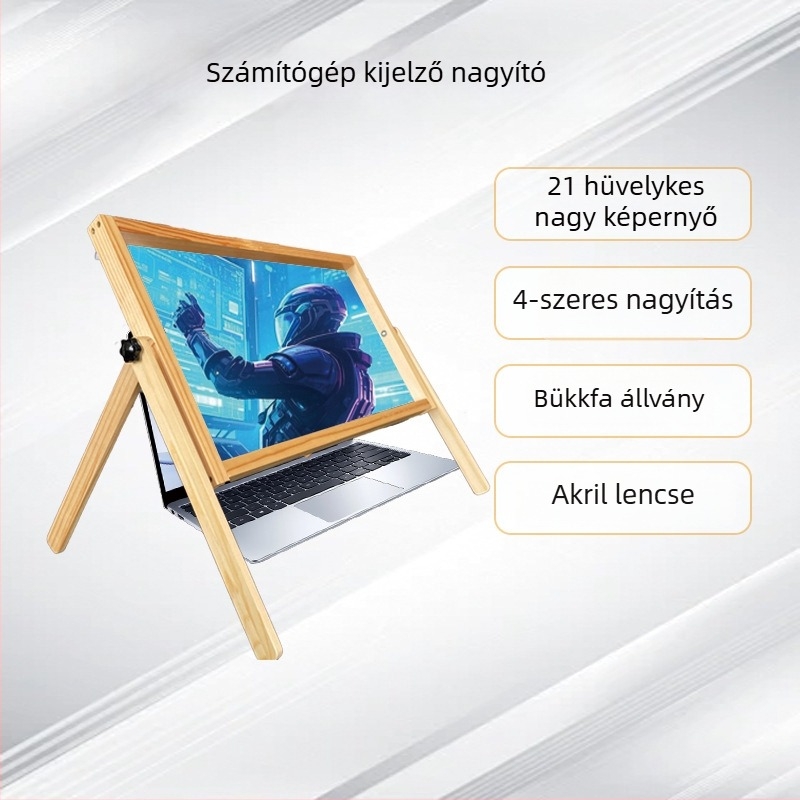 Asztali nagyító a számítógép képernyőhöz – 4x nagyítás, akril lencse, modell Dnf new style, Kang neng, testreszabható