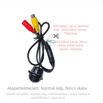 CCD kettős kapcsolású kupolás autókamera tolatókamera, széles látószög