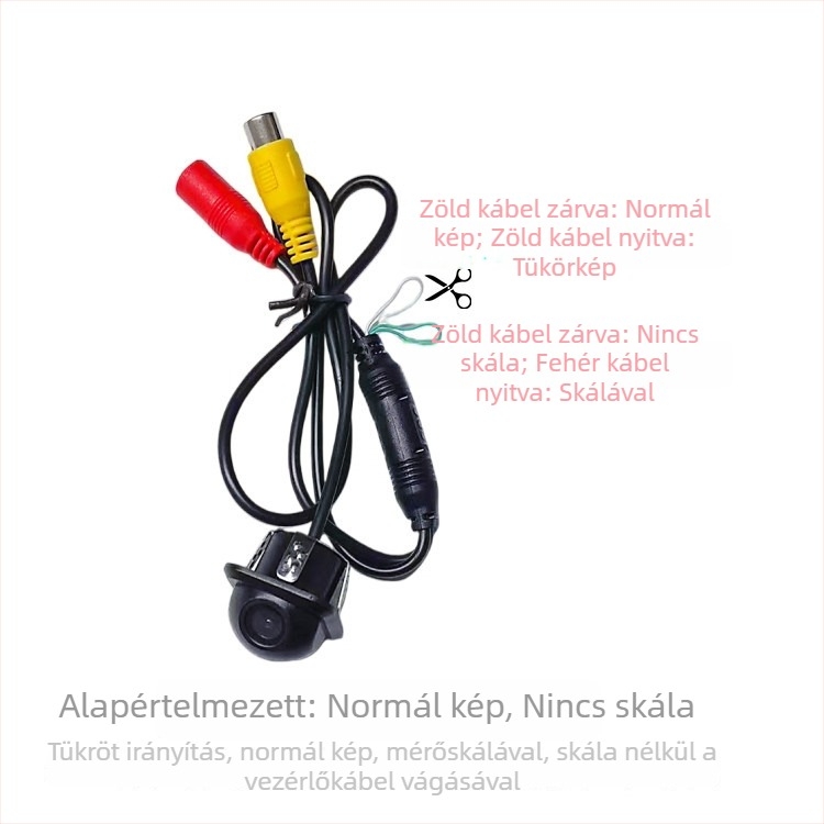 CCD kettős kapcsolású kupolás autókamera tolatókamera, széles látószög