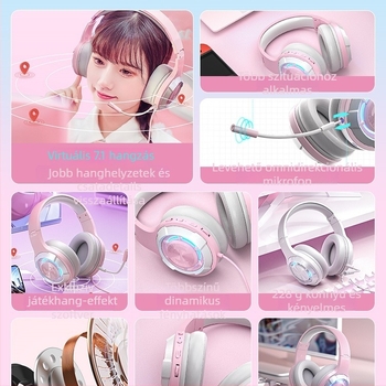 Edifier G30II kábeles Cat-Ear gaming fejhallgató USB csatlakozóval
