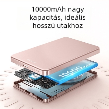 Mopu M02 vezeték nélküli mágneses töltő – PD gyors töltés, kimenet 15W, bemenet 9, töltési áram 100, Li-ion akkumulátor, standard interfész
