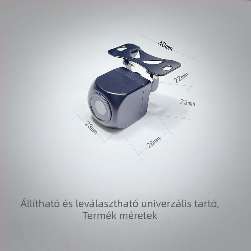 Autó hátulról kamerája CCD-17, infravörös éjszakai látás, széles látószög, járműre szerelve (CCD-17, 12V, CVBS)