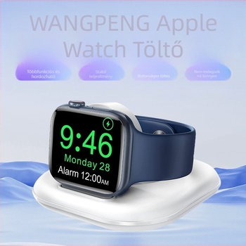 iWpeng Apple Watch töltőállvány PD-vel és mágneses töltéssel — Összteljesítmény 5W, Kimeneti teljesítmény 2.5W, Kimenő áram 0.5A