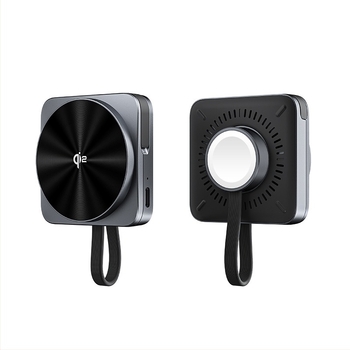 Három az egyben asztali vezeték nélküli töltő QI2 Apple Watchhoz, mágneses töltés, gyors töltés, összteljesítmény 22,5W, kimenet 15W/10W/7,5W/5W