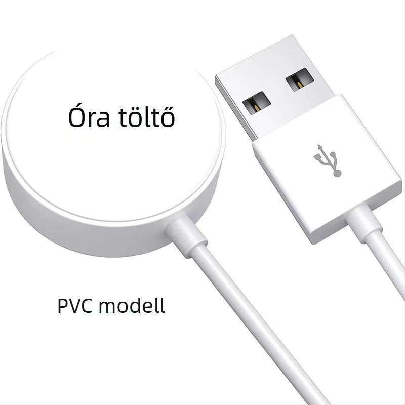 Apple iWatch töltő mágneses vezeték nélküli gyors töltéssel – kompatibilis az 1–8. generációval, USB-C, 5W, QC2.0
