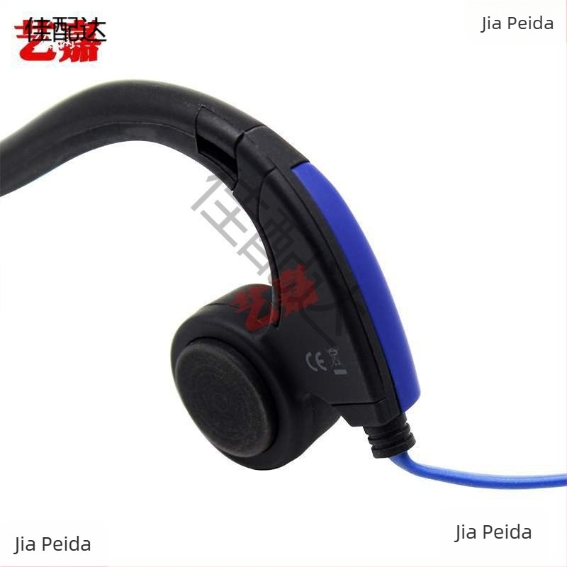 Csontvezetéses fejhallgató, vezetékes, mikrofonos, nem illeszkedik a fülbe, fülre akasztó dizájn, kényelmes futáshoz és kerékpározáshoz