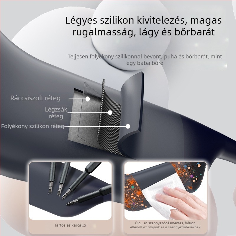 Csontvezetéses fülhallgató, fejpánt stílusú, IPX8 vízálló, Bluetooth 5.4, 10 m hatótávolság, 4–8 órás akkumulátor-élettartam
