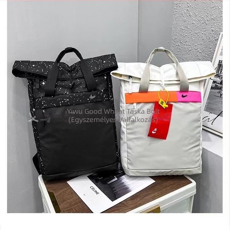 Unisex nylon laptop hátizsák, 20–35L, street style, légpárnás vállpántok