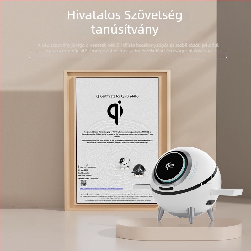 3-az-1-ben mágneses vezeték nélküli töltőállomás telefonhoz, órához és fülhallgatókhoz - CBT-60Q, QI2 hitelesítés, PD gyors töltés, 20W kimenet