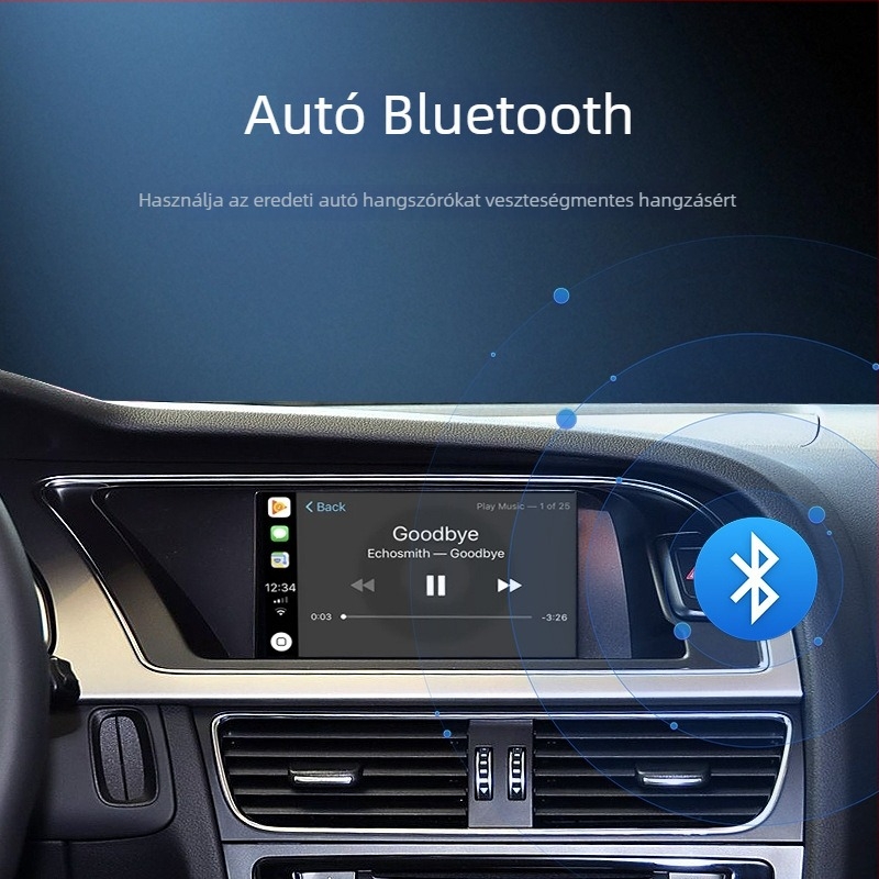 Vezeték nélküli CarPlay/Android Auto adapter Audihoz - EC13-C, kettős magos CPU, 1GB RAM, vezeték nélküli interfész, kapacitív érintőképernyő
