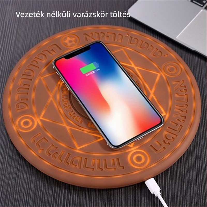 10W Vezeték nélküli töltő PD gyors töltés, kerek korong, CE/FCC/RoHS, testreszabható