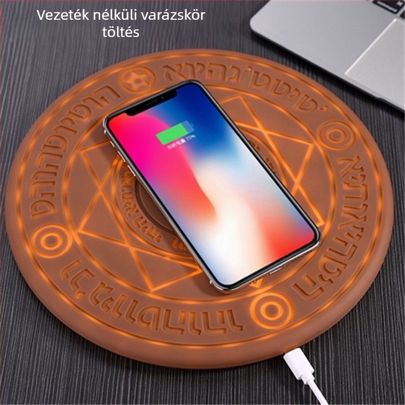 10W Vezeték nélküli töltő PD gyors töltés, kerek korong, CE/FCC/RoHS, testreszabható
