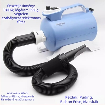 SHD-2800P Állati hajszárító, 2000W+, 220V, univerzális, CCC 2017010709979572