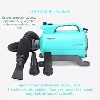 SHD-2800P Állati hajszárító, 2000W+, 220V, univerzális, CCC 2017010709979572